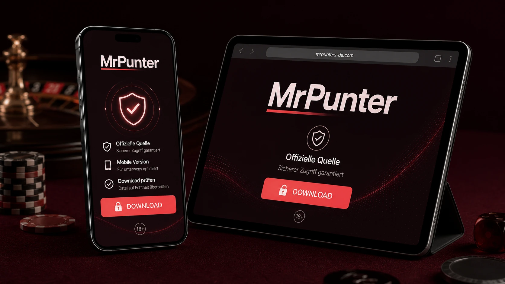 MrPunter App Download für mobile Geräte