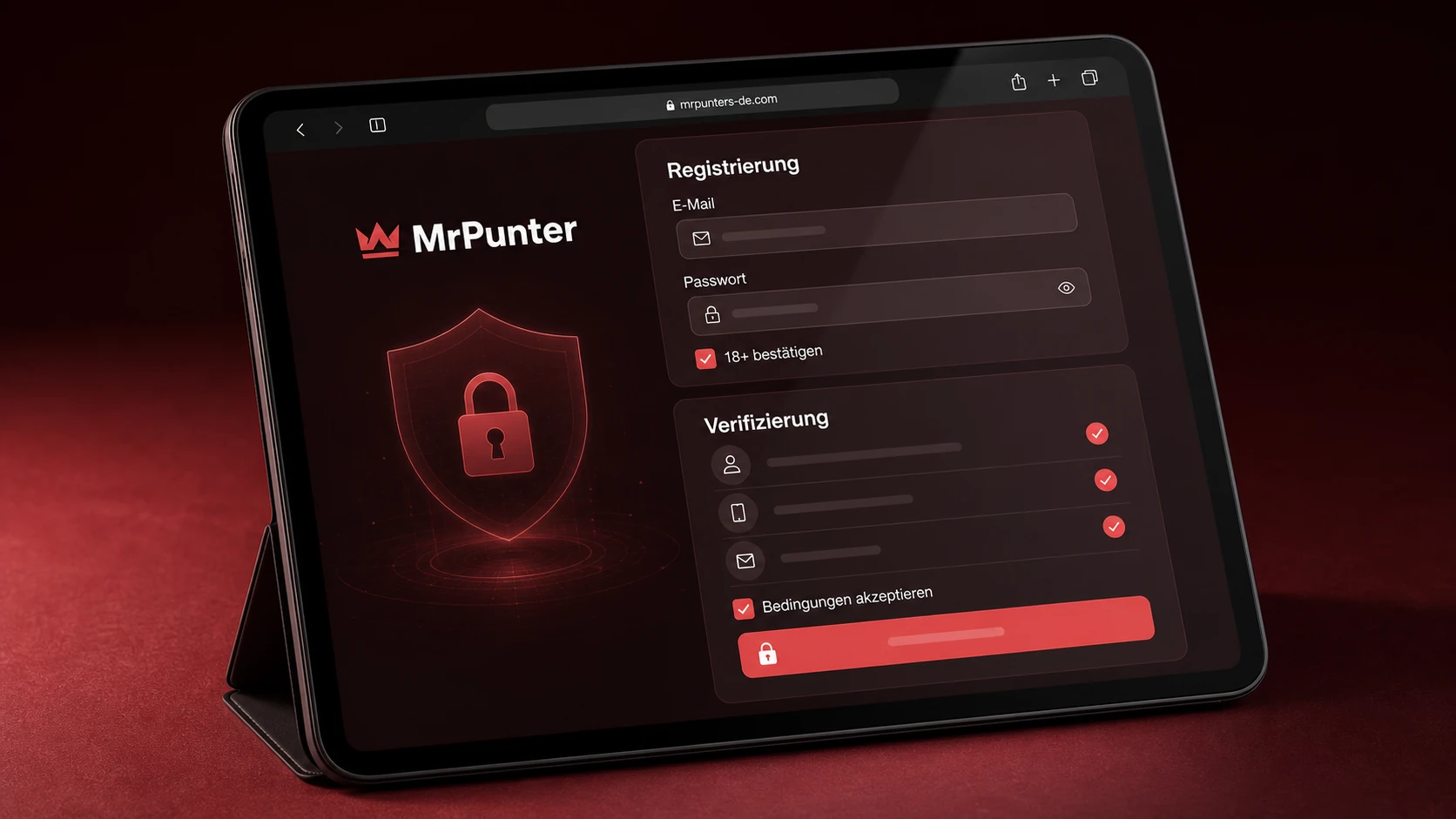 Registrierung bei MrPunter Casino